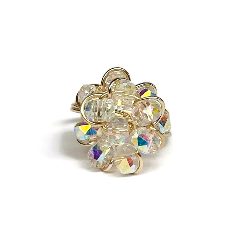 Bloom Crystal Flower Ring