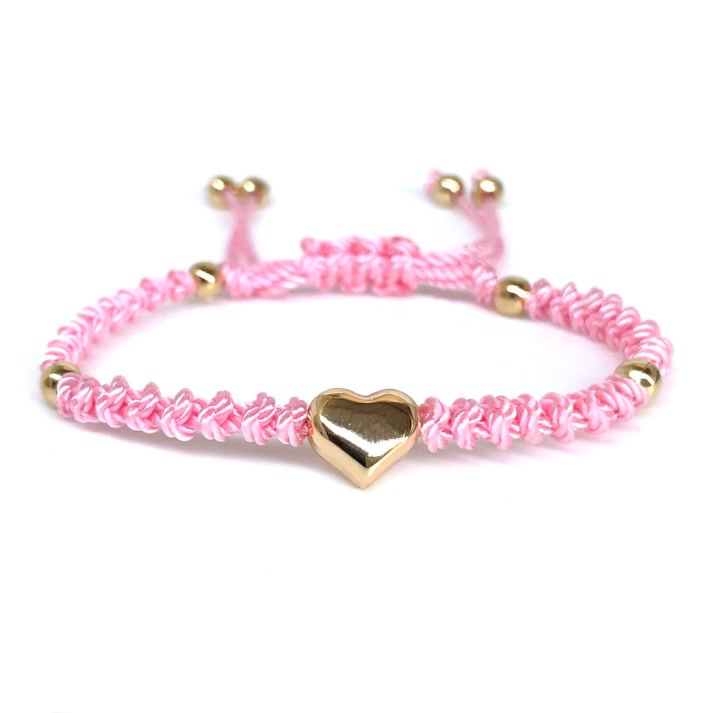 The Heart Stainless Steel Adjustable Knotted Bracelet